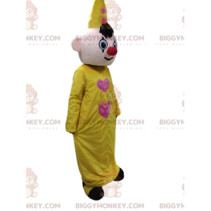 BIGGYMONKEY™ disfraz de mascota de payaso amarillo, disfraz de