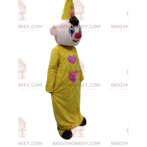 BIGGYMONKEY™ yellow clown mascot costume, circus costume