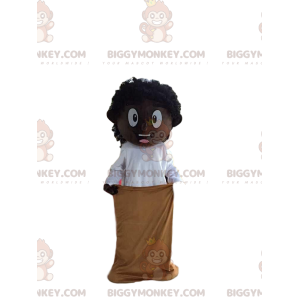 Kostým maskota afrického chlapce BIGGYMONKEY™, kostým afrického