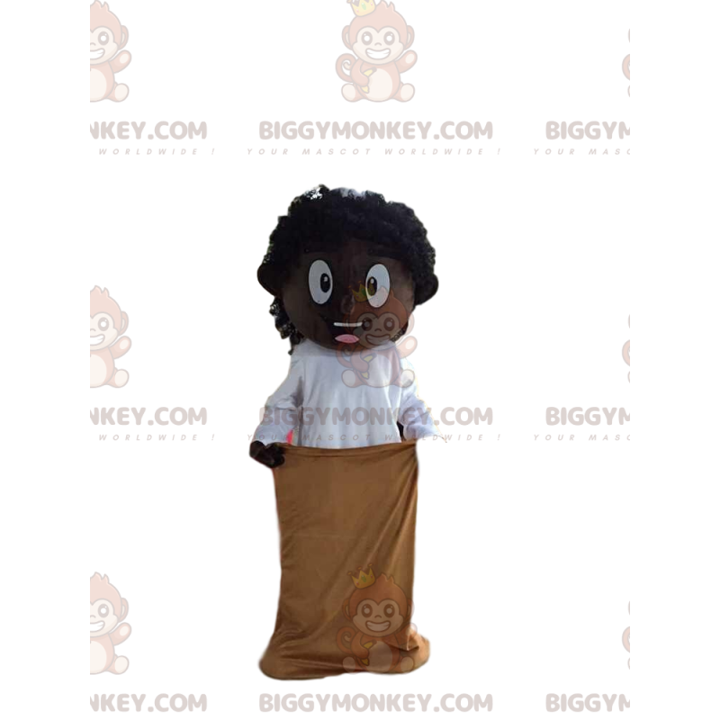 African boy BIGGYMONKEY™ mascot costume, African child costume