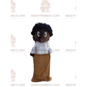 Afrikkalainen poika BIGGYMONKEY™ maskotti asu, afrikkalainen