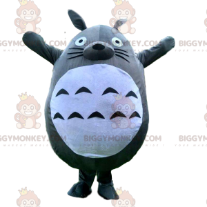 BIGGYMONKEY™ Maskottchenkostüm von Totoro, grau-weißes