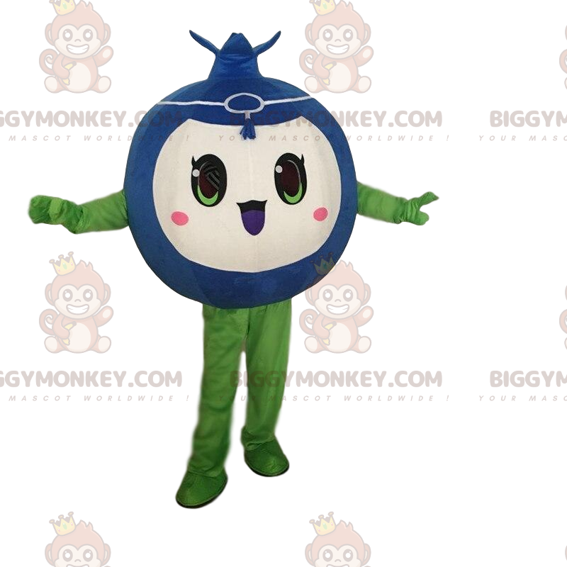 Costume de mascotte BIGGYMONKEY™ de myrtille rigolote et