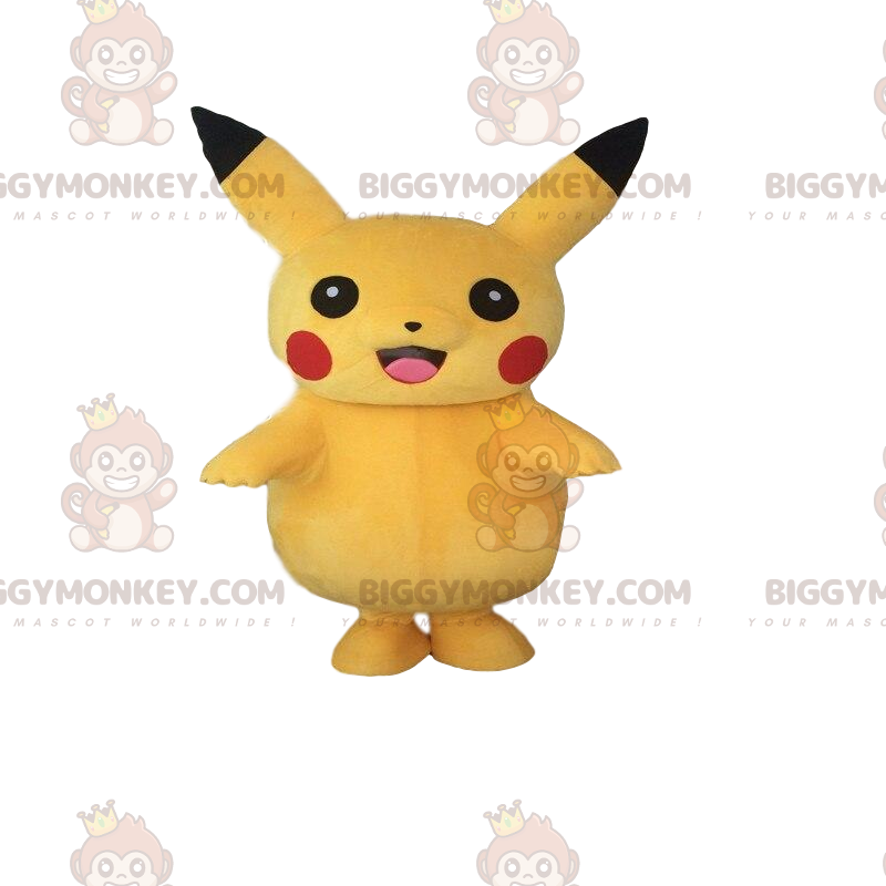 BIGGYMONKEY™ mascot costume of Pikachu, the famous yellow