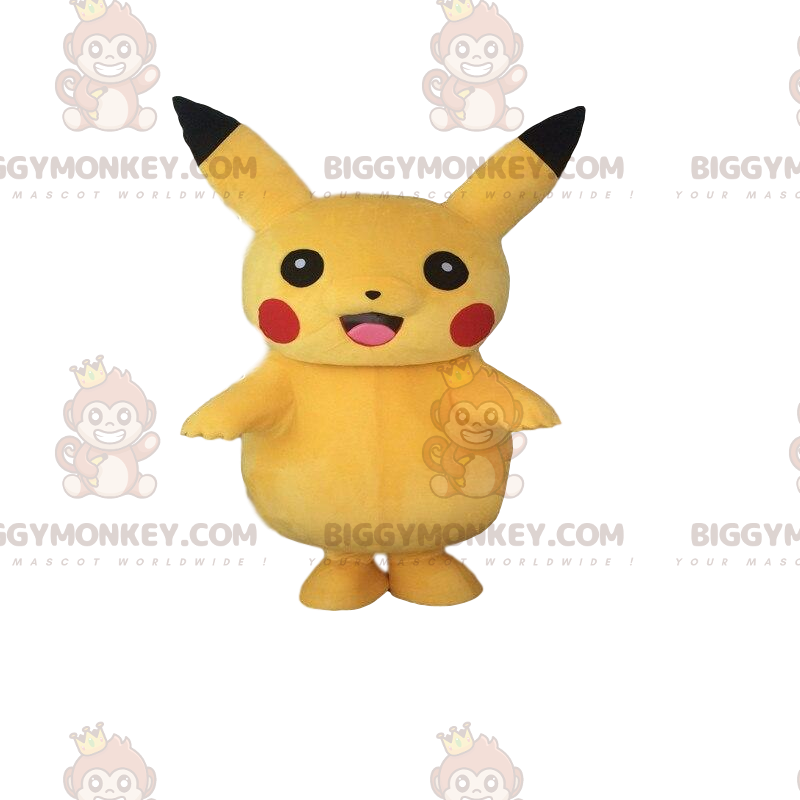 BIGGYMONKEY™ maskotkostume af Pikachu, den berømte gule Pokemon