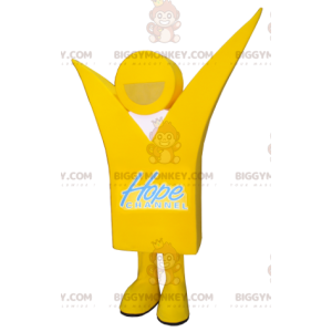 Fantasia de Mascote BIGGYMONKEY™ Homem Amarelo Sorridente –
