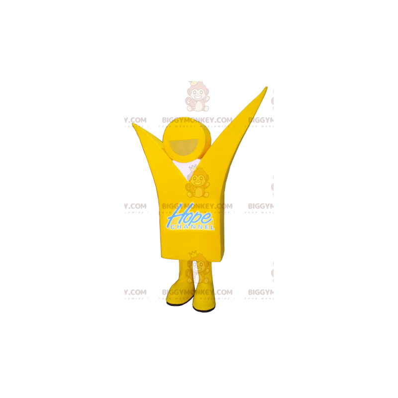 Smiling Yellow Man BIGGYMONKEY™ Mascot Costume - Biggymonkey.com