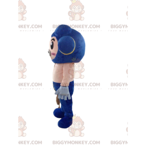 Robot BIGGYMONKEY™ mascot costume with pacifier, futuristic