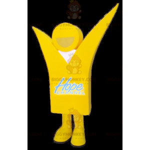 Super Cheerful Yellow M&M's BIGGYMONKEY™ Mascot Sizes L (175-180CM)