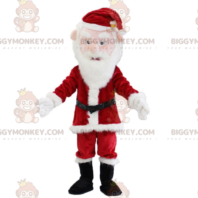 Red and White Fabric Christmas Santa Claus Dress Costume at Rs 65/set in  Ghaziabad