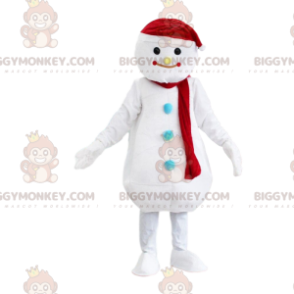 Στολή μασκότ BIGGYMONKEY™ Giant White Snowman, Χειμερινή στολή