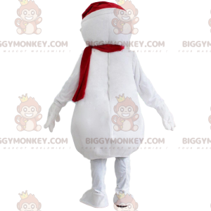 BIGGYMONKEY™ Riesenweißer Schneemann-Maskottchen-Kostüm