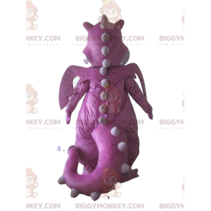 Disfraz de mascota de dragón rosa BIGGYMONKEY™, disfraz de