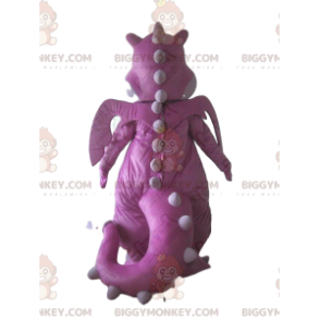 Disfraz de mascota de dragón rosa BIGGYMONKEY™, disfraz de