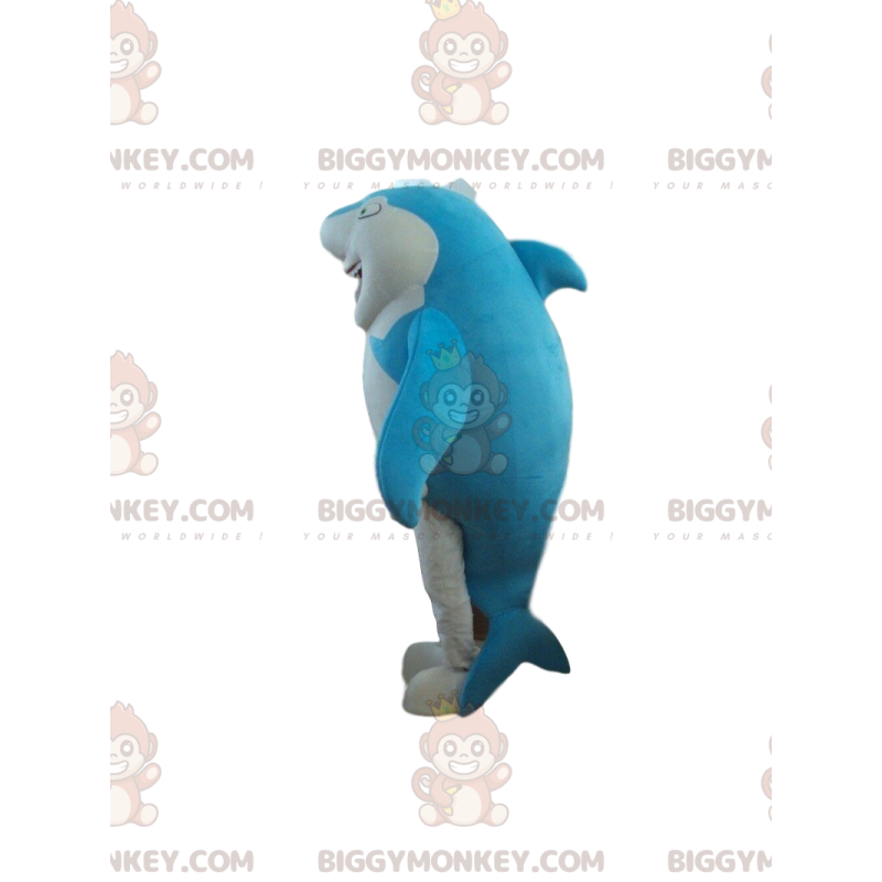 Sinivalkohain BIGGYMONKEY™ maskottiasu, meriasu - Sinivalkohain BIGGYMONKEY™ maskottiasu, meriasu -