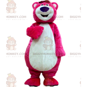 Costume de mascotte BIGGYMONKEY™ de Lotso, le méchant ours rose