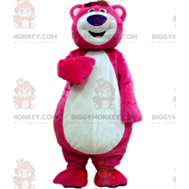 Traje de mascote BIGGYMONKEY™ de Lotso, o urso rosa malvado de