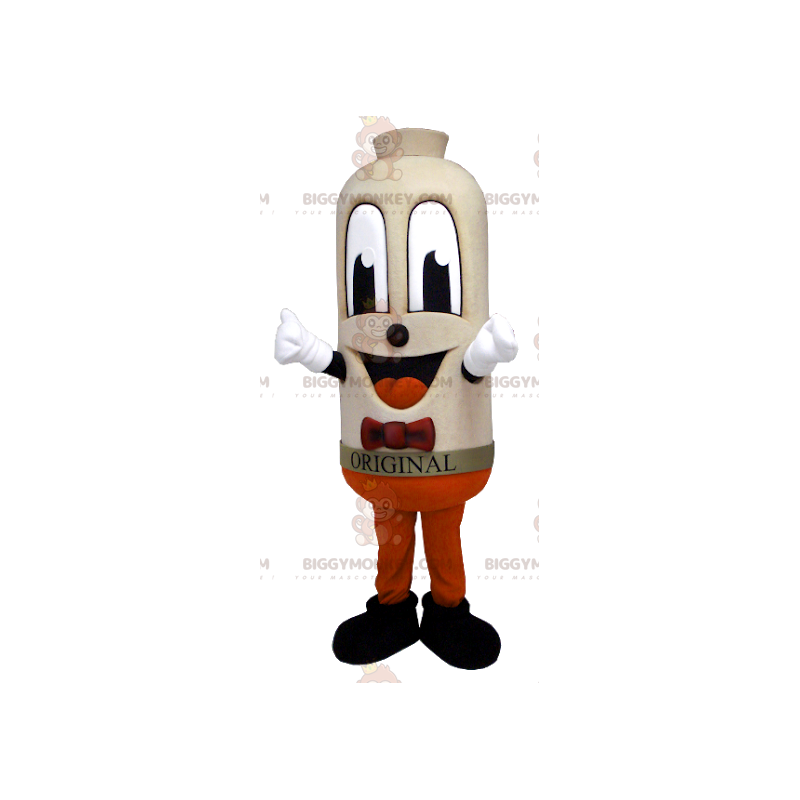Leende stor beige man Korv BIGGYMONKEY™ maskotdräkt - Leende stor beige man Korv BIGGYMONKEY™ maskotdräkt -