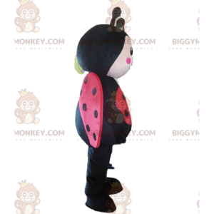 Red and Black Ladybug BIGGYMONKEY™ Mascot Costume, Flying