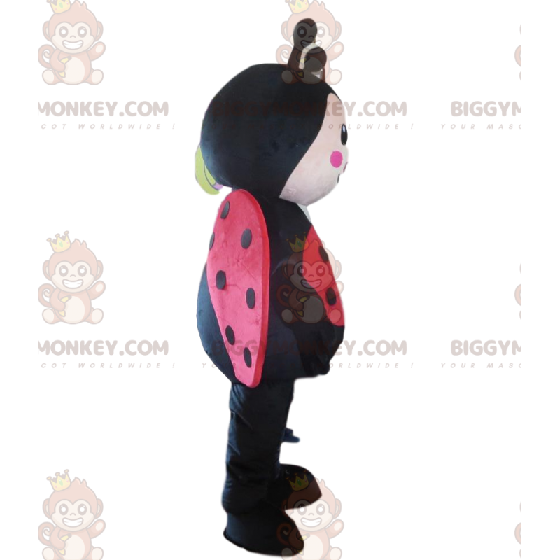 Fantasia de mascote de joaninha vermelha e preta BIGGYMONKEY™