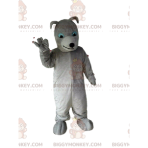 Plně přizpůsobitelný kostým maskota šedého psa BIGGYMONKEY™, šedý kostým - Maskoti psů - BIGGYMONKEY_010282 - BiggyMonkey.com