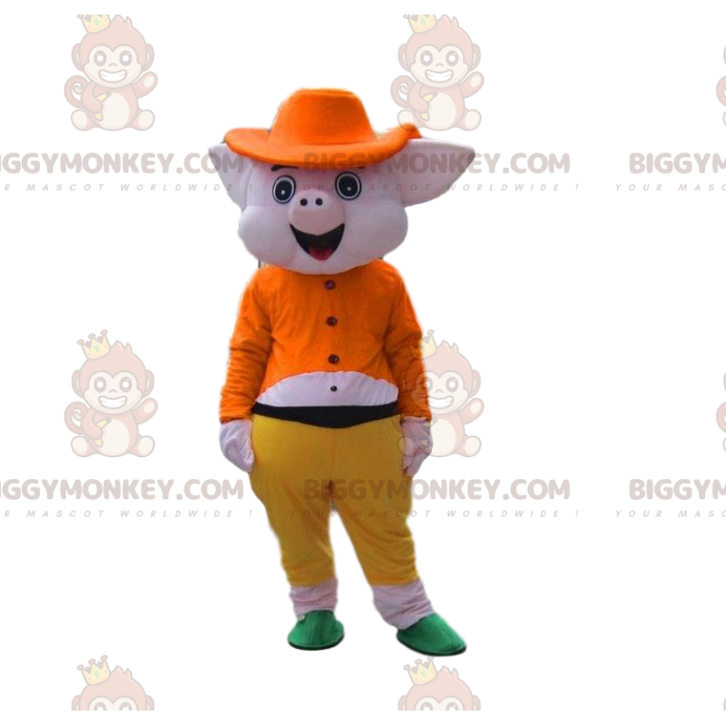 BIGGYMONKEY™ Rosa Schwein-Maskottchen-Kostüm, komplett BIGGYMONKEY™ Rosa Schwein-Maskottchen-Kostüm, komplett