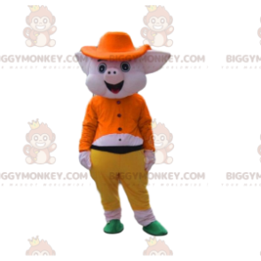 Κοστούμι μασκότ BIGGYMONKEY™ ροζ γουρουνιού, στολή 3 μικρών γουρουνιών - Μασκότ χοίρων - BIGGYMONKEY_010284 - BiggyMonkey.com