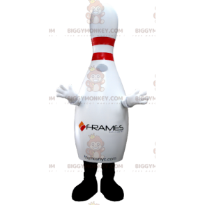 Giant White and Red Skittle BIGGYMONKEY™ Mascot Costume -