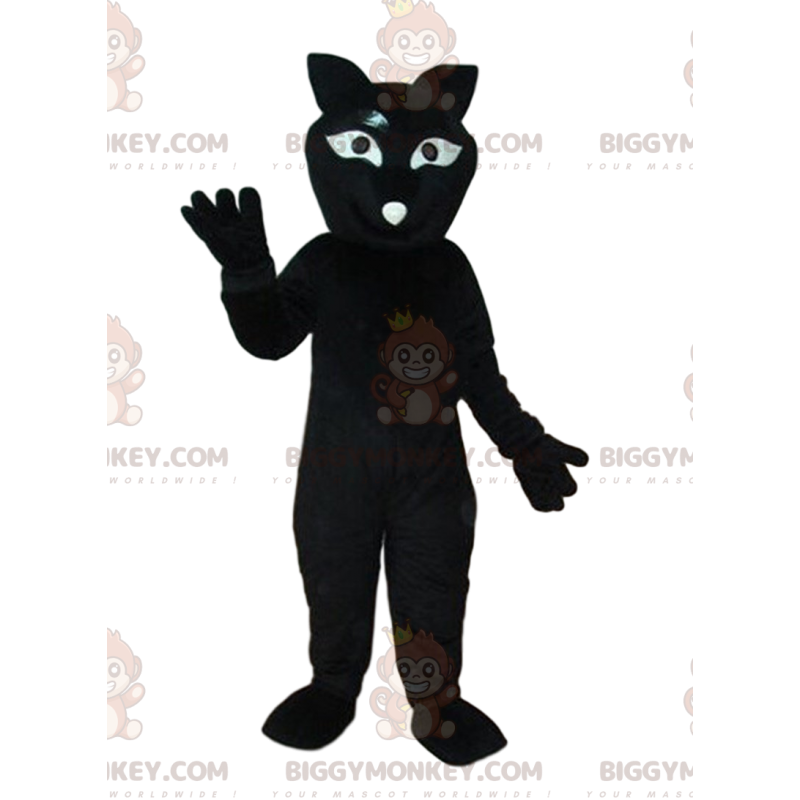 Black Cat BIGGYMONKEY™ Mascot Costume, Giant Plush Cat Costume
