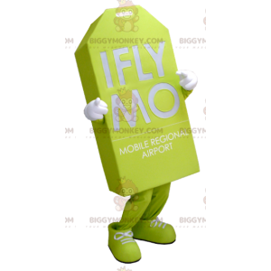 Στολή μασκότ Neon Green Giant Tag BIGGYMONKEY™ - Μη ταξινομημένες μασκότ - BIGGYMONKEY_01178 - BiggyMonkey.com