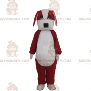 Κόκκινη και λευκή στολή μασκότ BIGGYMONKEY™, Δίχρωμη στολή Doggie - Μασκότ σκυλιών - BIGGYMONKEY_010307 - BiggyMonkey.com
