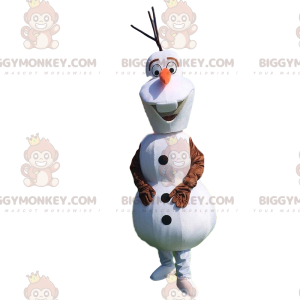 Traje de mascote BIGGYMONKEY™ de Olaf, famoso boneco de neve de