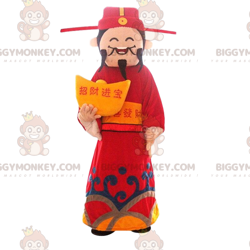 Costume da mascotte uomo asiatico BIGGYMONKEY™, Dio della Costume da mascotte uomo asiatico BIGGYMONKEY™, Dio della