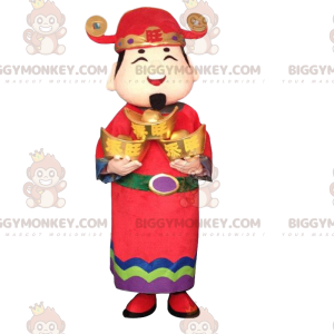 Asian Man Costume, God of Wealth, Asia BIGGYMONKEY™ Mascot