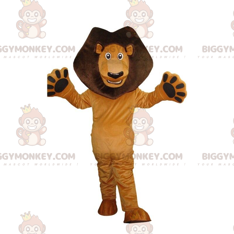 BIGGYMONKEY™ maskotkostume af Alex, den berømte løve i