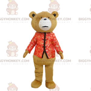 BIGGYMONKEY™ maskotdräkt av Ted bear från filmen med samma