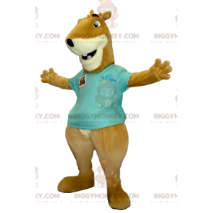 BIGGYMONKEY™ Costume da mascotte scoiattolo marmotta marrone e