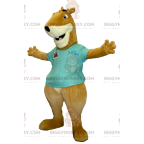 BIGGYMONKEY™ Brown and White Groundhog Squirrel Mascot Costume