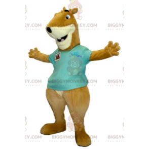 BIGGYMONKEY™ bruin en wit Groundhog Squirrel mascottekostuum -