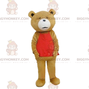 Kostium maskotki BIGGYMONKEY™ słynnego niedźwiedzia Teda z