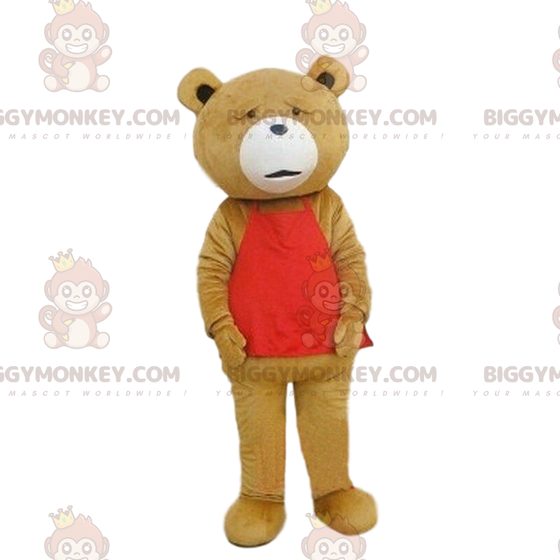 BIGGYMONKEY™ costume mascotte del famoso orso Ted nel film BIGGYMONKEY™ costume mascotte del famoso orso Ted nel film