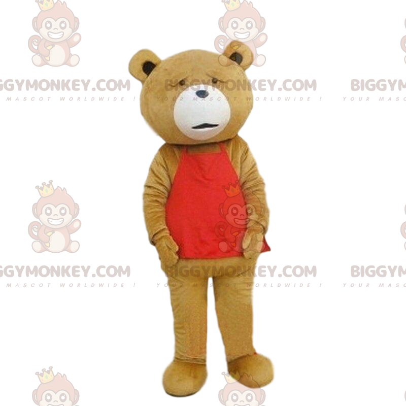 Disfraz de mascota BIGGYMONKEY™ del famoso oso Ted en la