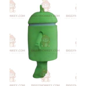 Traje de mascota Android BIGGYMONKEY™, traje de robot verde