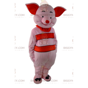 BIGGYMONKEY™ mascot costume of Piglet, the famous pink pig in