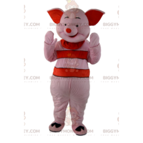 BIGGYMONKEY™ maskotkostume af Piglet, den berømte lyserøde gris i Peter Plys - Masker berømte mennesker - BiggyMonkey.com