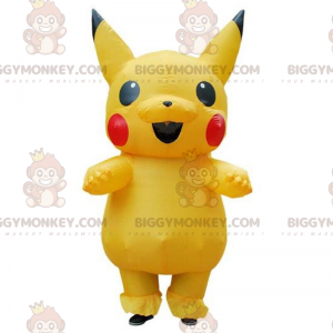 BIGGYMONKEY™ maskotdräkt av Pikachu, den berömda gula Pokémon