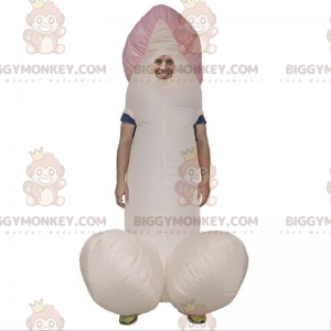 Grote roze penis BIGGYMONKEY™ mascottekostuum, gigantische