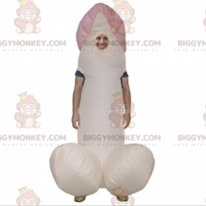 Big Pink Penis BIGGYMONKEY™ Mascot Costume, Giant Phallus