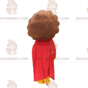 BIGGYMONKEY™ maskotkostyme av liten gul løve med kappe, løveungekostyme - Løve maskoter - BIGGYMONKEY_010369 - BiggyMonkey.com
