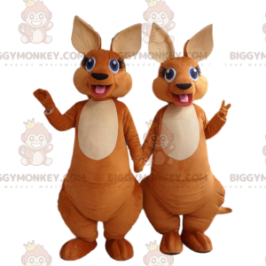 2 fully customizable BIGGYMONKEY™s kangaroo mascots –